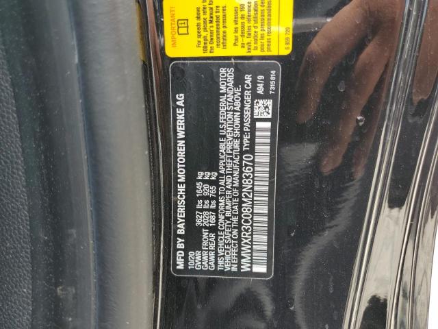 WMWXR3C08M2N83670 - 2021 MINI COOPER BLACK photo 13