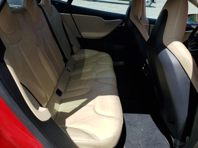 5YJSA1DN0DFP08399 - 2013 TESLA MODEL S RED photo 10
