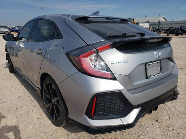 SHHFK7H48KU227797 - 2019 HONDA CIVIC SPORT GRAY photo 3