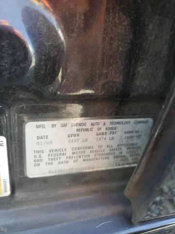 KL1TD66E09B646865 - 2009 CHEVROLET AVEO LS 黑色 照片 12