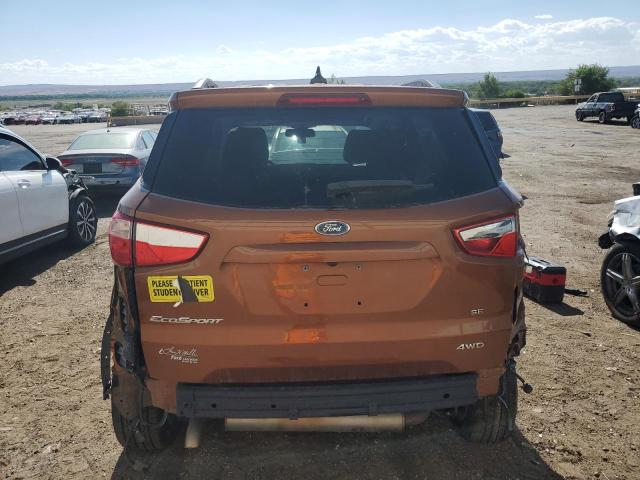 MAJ6P1UL0JC168940 - 2018 FORD ECOSPORT SE BROWN photo 6