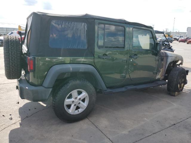 1J4GA39197L151799 - 2007 JEEP WRANGLER X GREEN photo 3