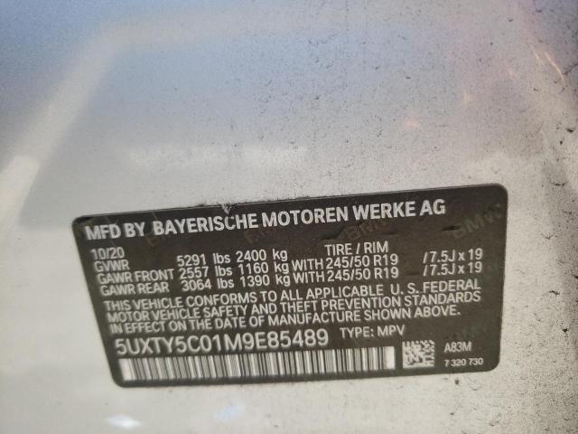 5UXTY5C01M9E85489 - 2021 BMW X3 XDRIVE30I SILVER photo 14