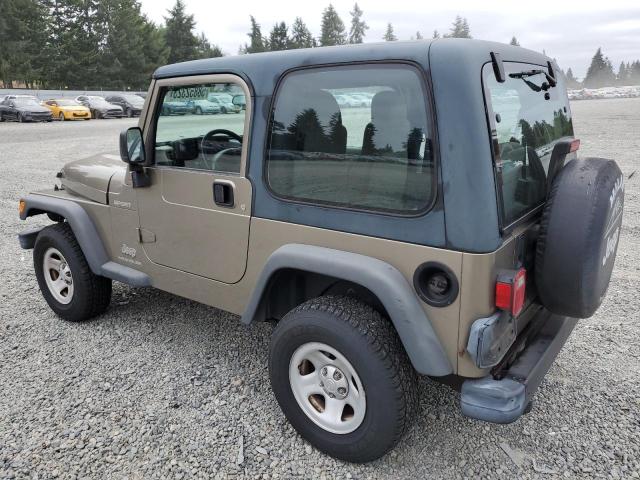 1J4FA49S23P374280 - 2003 JEEP WRANGLER / SPORT TAN photo 2