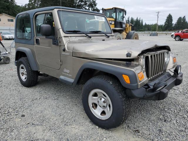 1J4FA49S23P374280 - 2003 JEEP WRANGLER / SPORT TAN photo 4