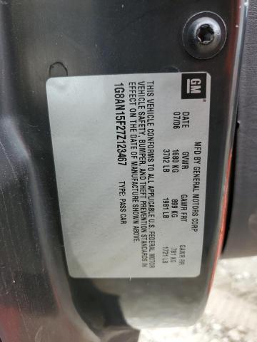 1G8AN15F27Z123467 - 2007 SATURN ION LEVEL 2 黑色 照片 12