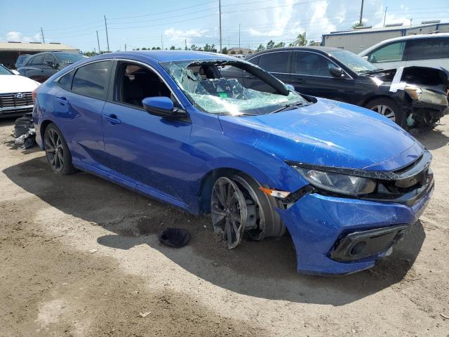 2HGFC2F87LH555829 - 2020 HONDA CIVIC SPORT 蓝色 照片 4