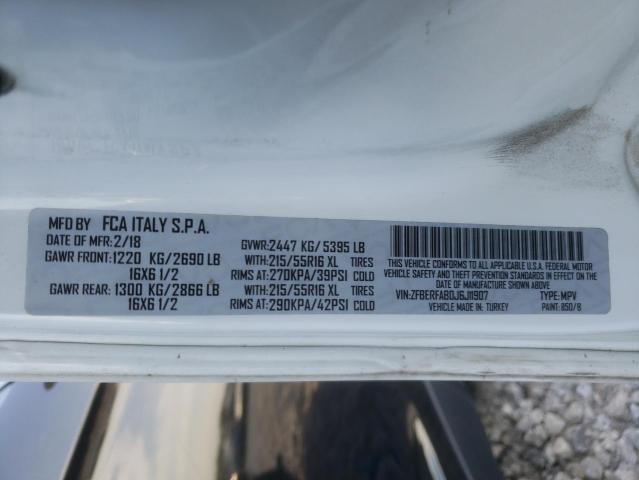 ZFBERFAB0J6J11907 - 2018 RAM PROMASTER თეთრი ფოტო 10