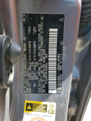 5TDJKRFH3FS209822 - 2015 TOYOTA HIGHLANDER XLE GRAY photo 13