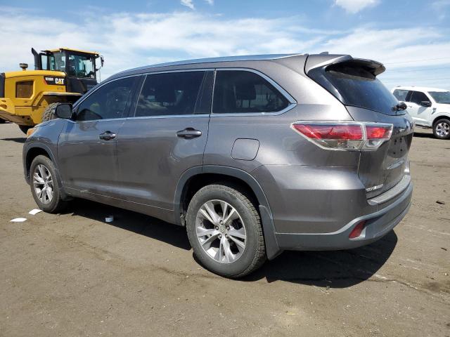5TDJKRFH3FS209822 - 2015 TOYOTA HIGHLANDER XLE GRAY photo 2