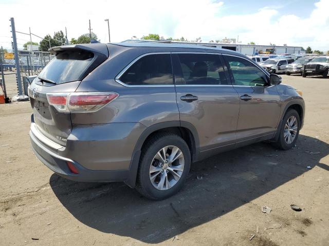 5TDJKRFH3FS209822 - 2015 TOYOTA HIGHLANDER XLE GRAY photo 3