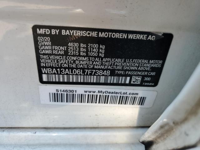 WBA13AL06L7F73848 - 2020 BMW M235XI WHITE photo 13