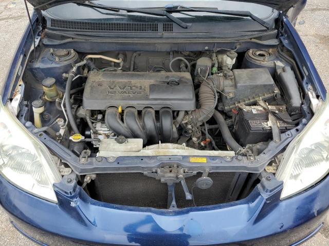 2T1KR32EX4C259468 - 2004 TOYOTA COROLLA MA XR BLUE photo 12