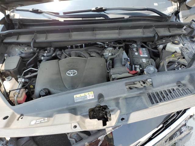 5TDGZRBH6LS509443 - 2020 TOYOTA HIGHLANDER XLE BLACK photo 12