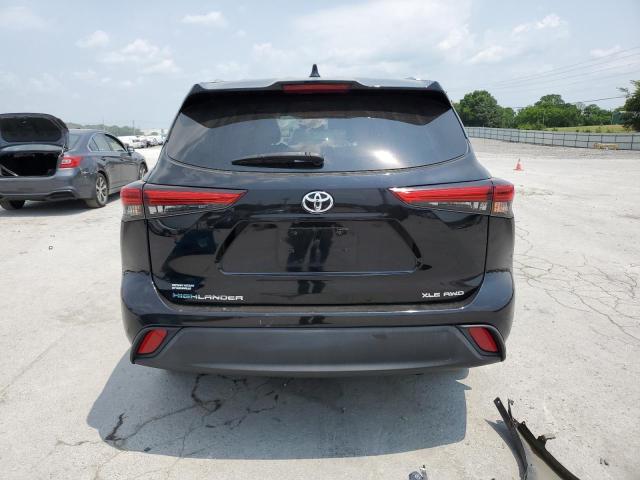 5TDGZRBH6LS509443 - 2020 TOYOTA HIGHLANDER XLE BLACK photo 6