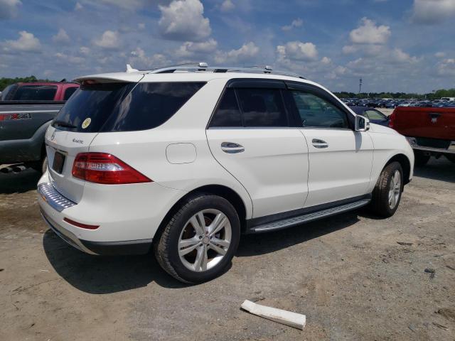 4JGDA5HB7FA588592 - 2015 MERCEDES-BENZ ML 350 4MATIC WHITE photo 3