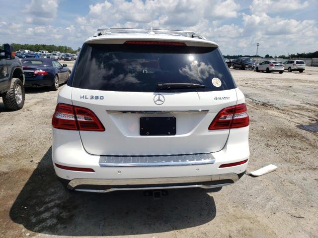 4JGDA5HB7FA588592 - 2015 MERCEDES-BENZ ML 350 4MATIC WHITE photo 6