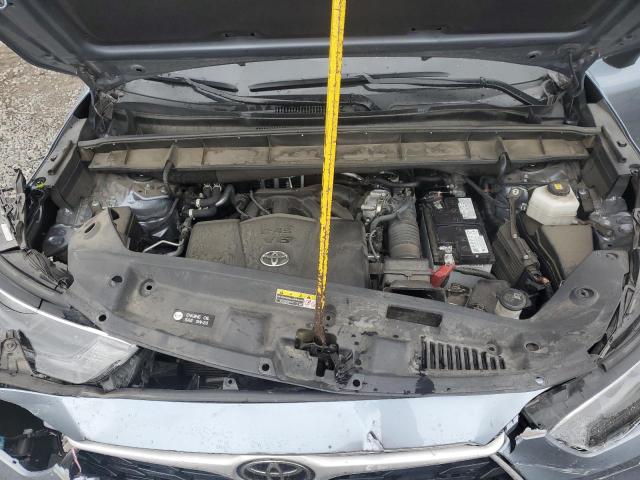 5TDHZRBH8NS257282 - 2022 TOYOTA HIGHLANDER XLE BLUE photo 12