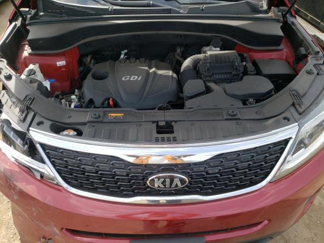 5XYKT3A67FG661189 - 2015 KIA SORENTO LX RED photo 11