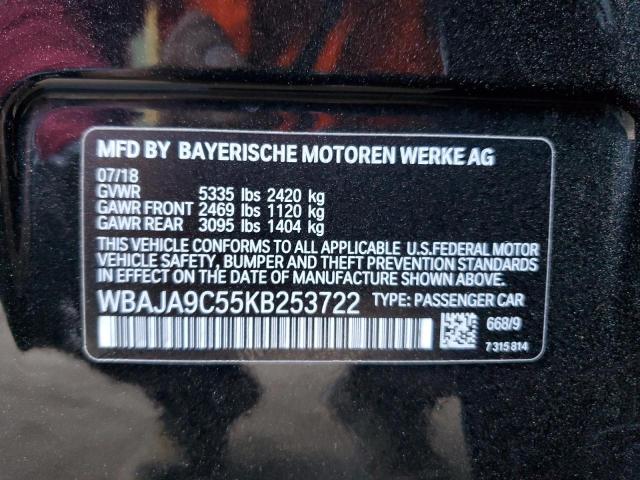 WBAJA9C55KB253722 - 2019 BMW 530E Qara foto 12