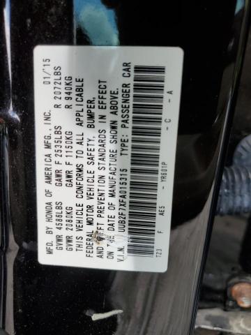 19UUB2F7XFA015315 - 2015 ACURA TLX ADVANCE BROWN photo 12