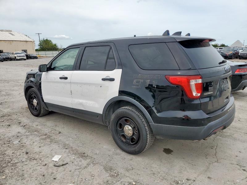 1FM5K8ARXHGB15585 - 2017 FORD EXPLORER POLICE INTERCEPTOR BLACK photo 2