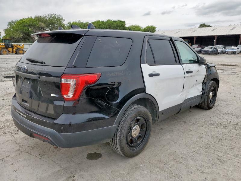 1FM5K8ARXHGB15585 - 2017 FORD EXPLORER POLICE INTERCEPTOR BLACK photo 3
