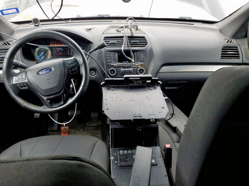 1FM5K8ARXHGB15585 - 2017 FORD EXPLORER POLICE INTERCEPTOR BLACK photo 8