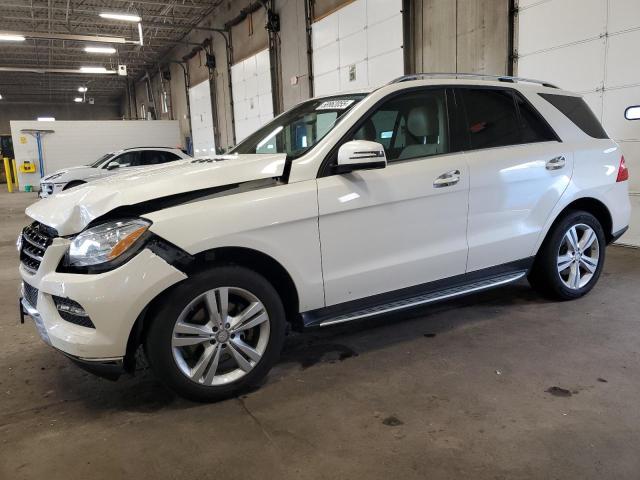 4JGDA5HB1FA480792 - 2015 MERCEDES-BENZ ML 350 4MATIC WHITE photo 1