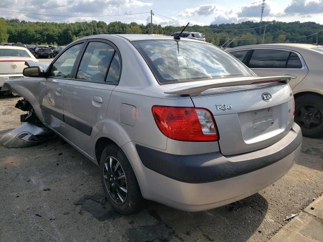 KNADE123076204852 - 2007 KIA RIO BASE SILVER photo 3