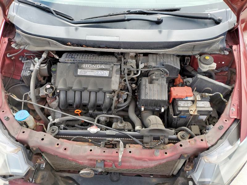 JHMZE2H78AS018742 - 2010 HONDA INSIGHT EX RED photo 11