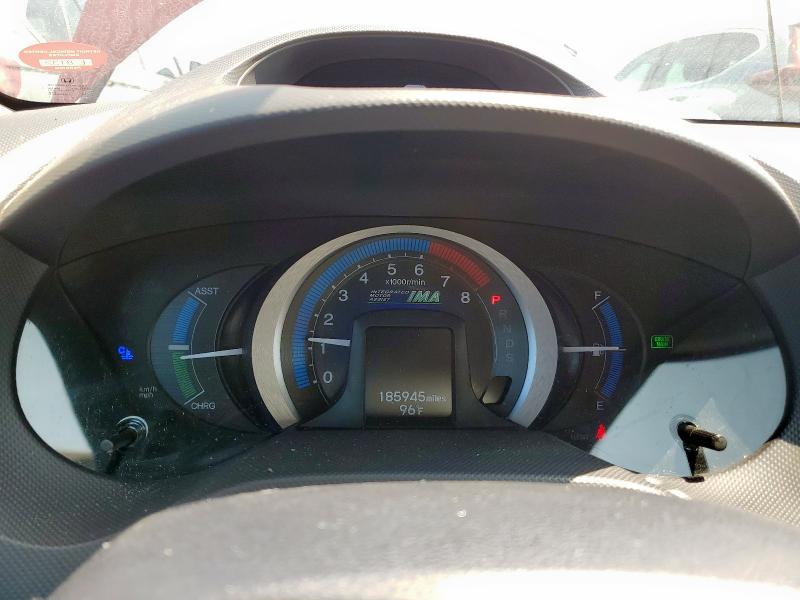 JHMZE2H78AS018742 - 2010 HONDA INSIGHT EX RED photo 9