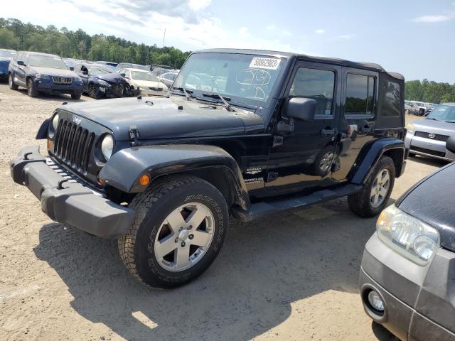 1J4GB59167L227455 - 2007 JEEP WRANGLER SAHARA BLACK photo 1