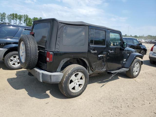 1J4GB59167L227455 - 2007 JEEP WRANGLER SAHARA BLACK photo 3