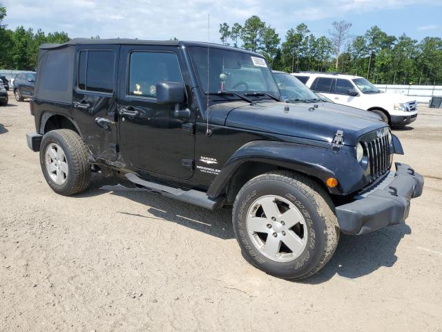 1J4GB59167L227455 - 2007 JEEP WRANGLER SAHARA BLACK photo 4