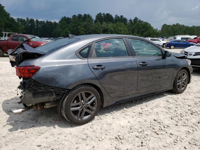 3KPF34AD5ME383456 - 2021 KIA FORTE GT LINE GRAY photo 3