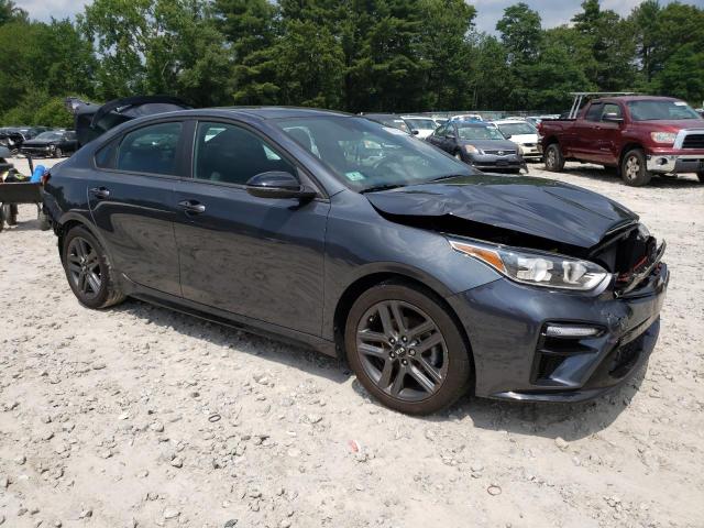 3KPF34AD5ME383456 - 2021 KIA FORTE GT LINE GRAY photo 4