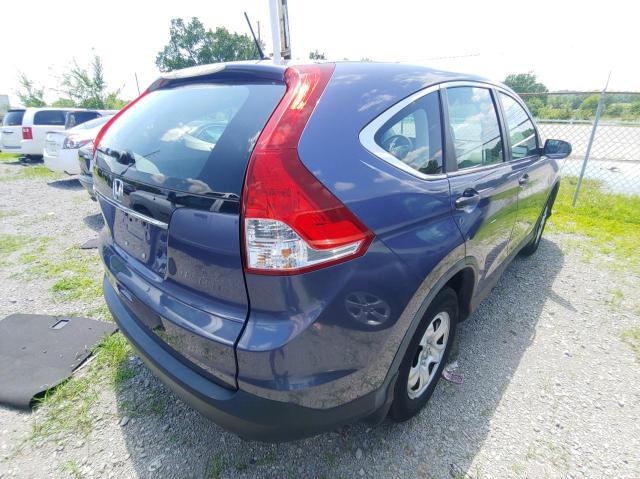 3CZRM3H30EG708144 - 2014 HONDA CR-V LX BLUE photo 4