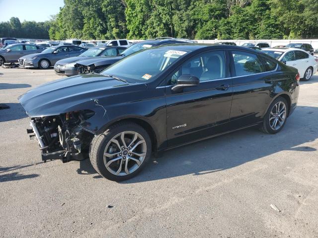 3FA6P0LUXHR382317 - 2017 FORD FUSION SE HYBRID BLACK photo 1