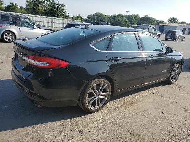 3FA6P0LUXHR382317 - 2017 FORD FUSION SE HYBRID BLACK photo 3