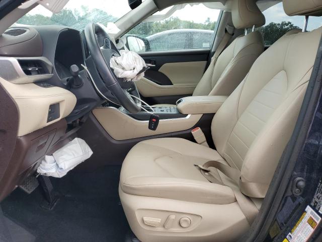 5TDGZRBH8MS071316 - 2021 TOYOTA HIGHLANDER XLE أزرق صورة 7