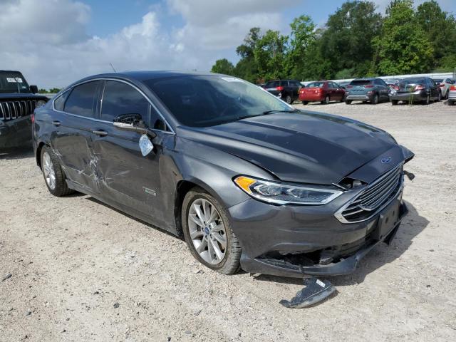 3FA6P0SU0JR136786 - 2018 FORD FUSION TITANIUM/PLATINUM PHEV CHARCOAL photo 4