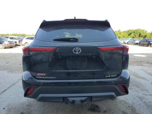 5TDGZRBH7NS595140 - 2022 TOYOTA HIGHLANDER XLE BLACK photo 6