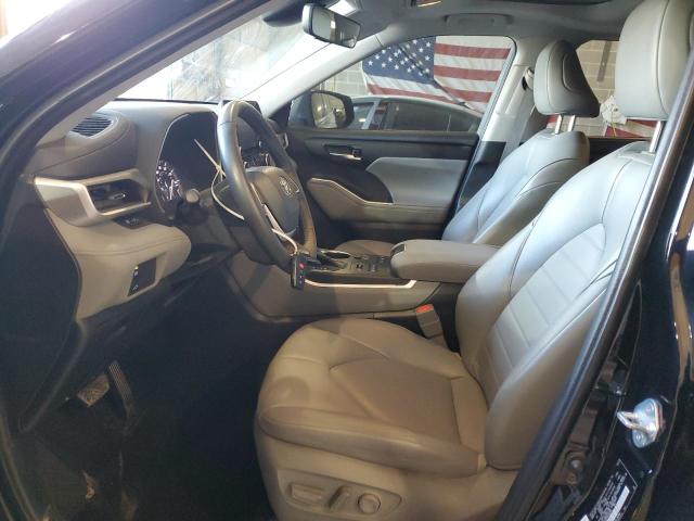 5TDGZRBH7NS595140 - 2022 TOYOTA HIGHLANDER XLE BLACK photo 7