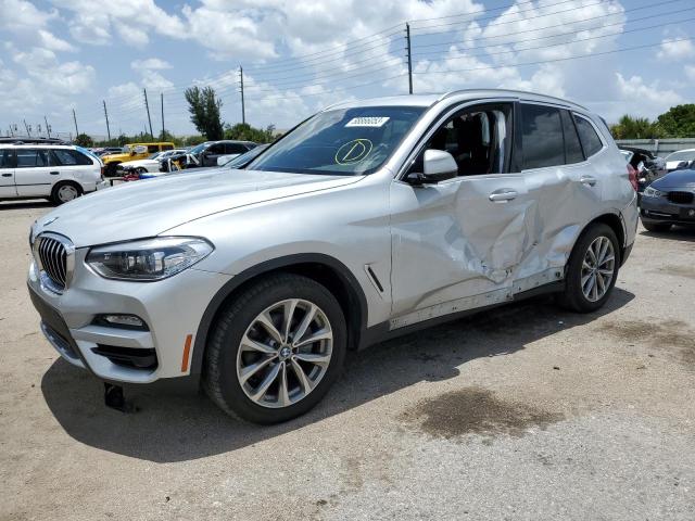 5UXTY5C03M9F59365 - 2021 BMW X3 XDRIVE30I SILVER photo 1