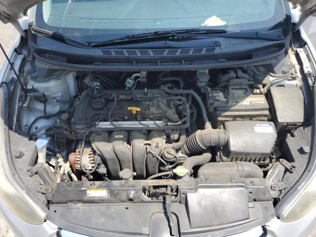 5NPDH4AE3CH065606 - 2012 HYUNDAI ELANTRA GLS SILVER photo 11