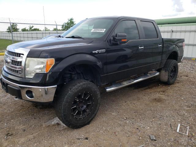 1FTFW1EFXEKE95802 - 2014 FORD F150 SUPERCREW BLACK photo 1