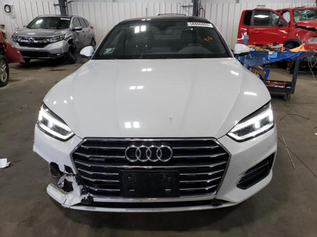 WAUPNAF59JA000676 - 2018 AUDI A5 PREMIUM PLUS WHITE photo 5