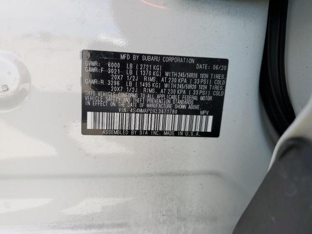 4S4WMAPDXL3471780 - 2020 SUBARU ASCENT LIMITED WHITE photo 12