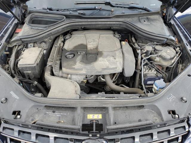4JGDA5HB6FA568947 - 2015 MERCEDES-BENZ ML 350 4MATIC BLUE photo 12